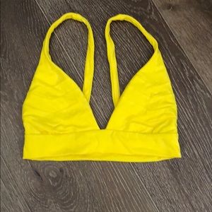 Boys + Arrows yellow Bikini top